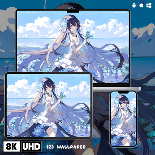 崩坏3希儿8K高清壁纸iPhone手机ipad平板电脑桌面二次元 动漫壁纸