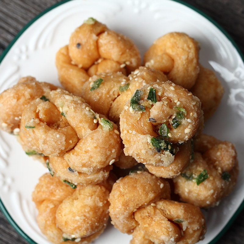 忆潮食丨潮汕特产手工麻花甜味带葱油索酥脆可口零食 小袋装200g