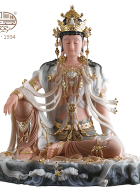 自在风供奉菩萨摆件观音佛像