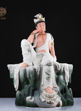 艺术风观世音菩萨供奉佛堂摆件