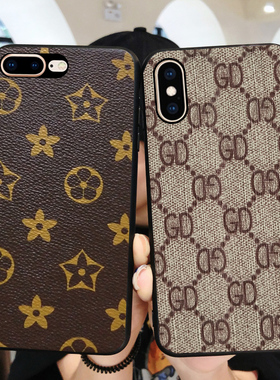 6sp适用苹果X手机壳8plus男女XR7p大牌2024新款6s奢华iphonexsmax气质s高端r平果xmas八xsmas六七iphonex叉小