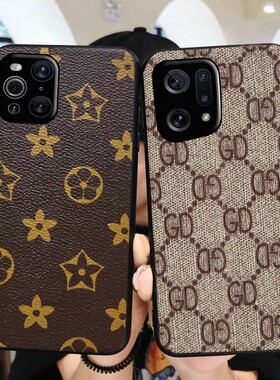 findx7/x5/x3适用oppo网红FindX8s手机壳新款fandx8限量版fincx男find女款opporfindx6pro奢华全包大牌保护套