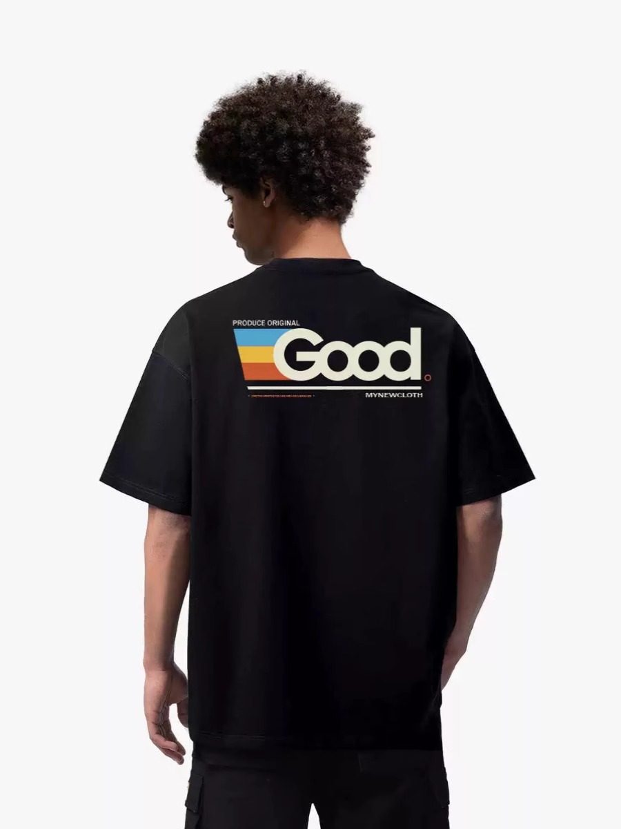 SOGOODSOUL短袖彩虹GOOD印花