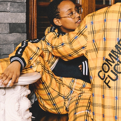 SSUR PLUS秋季CDFD格子夹克街头嘻哈美潮牌薄款外套男女