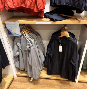 男装便携式防紫外线连帽外套3D薄款防晒衣464022