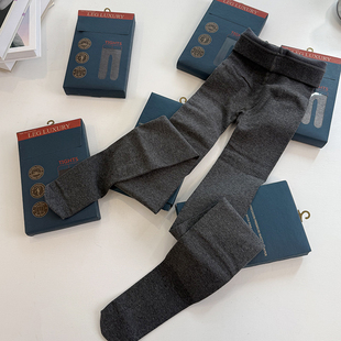 薄拉绒保暖打底袜连脚裤 400D微压高弹显瘦修身 袜 秋冬女款 日单