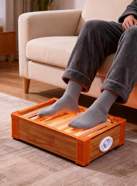 实木取暖器家用暖脚神器单人学生上班湖南烘脚电火桶烤火箱暖炉