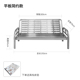 销不锈钢沙发床折叠两用客厅多功能沙发椅办公室可折叠单人床午品