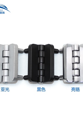 CL209-1镶嵌螺柱铰链锌合金黑色工业重型合页加厚7mm承重五金配件