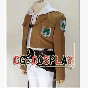 进击的巨人cos白色卫衣马头徽章调查兵团裤子皮带组cosplay服全套
