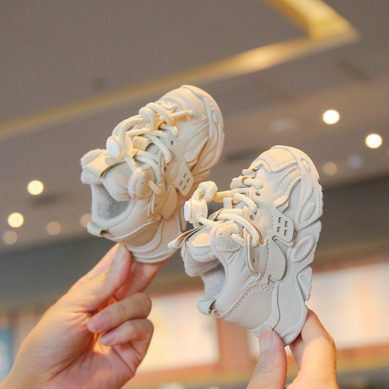 新款加绒宝宝棉鞋幼儿学步鞋