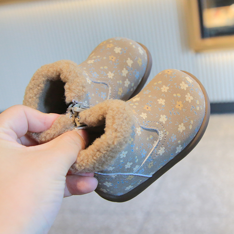 女童小短靴二棉宝宝棉靴