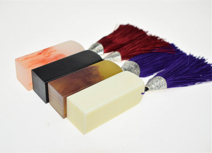 仿绿翡翠方印章大小规格齐全仿白牛角印章仿牛角印章仿玛瑙印章