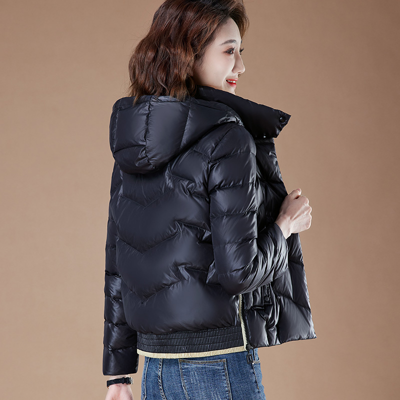 新款韩版时尚羽绒棉亮面棉服