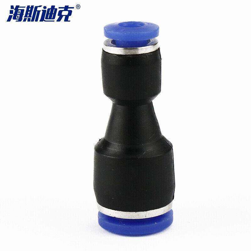 海斯迪克PG塑料变径直通PU气管快速接头气动元件PG10-8(1