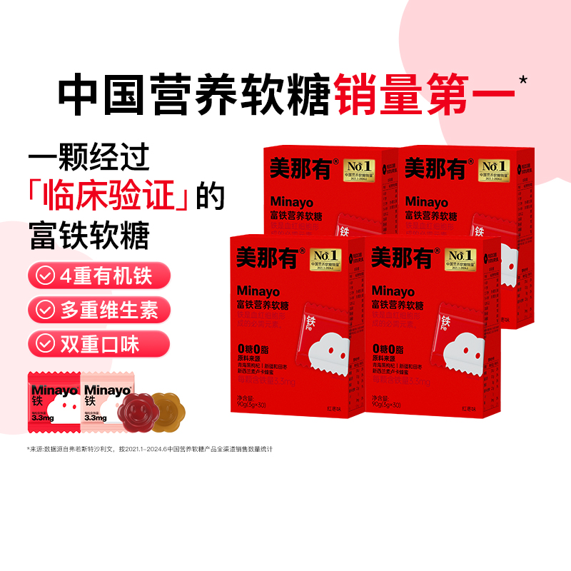 Minayo富铁软糖女性贫血