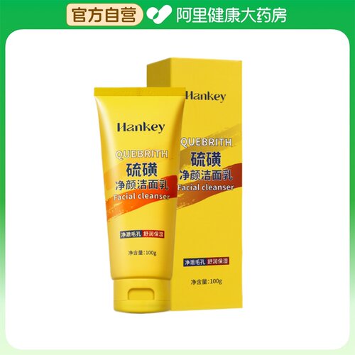 HANKEY/韩纪硫磺净颜洁面乳100g/盒