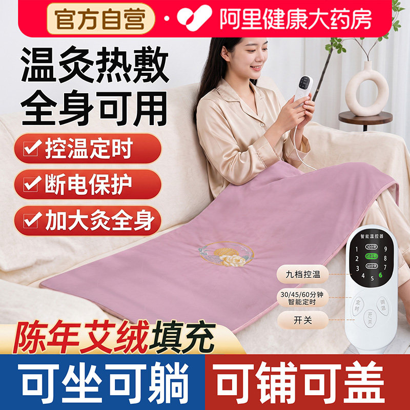 艾灸毯升级版多功能电加热全身热敷草本可调温一毯多用暖全身理疗