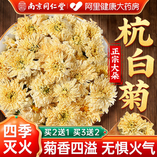 南京同仁堂桐乡杭白菊特优级胎菊花红枣桂圆枸杞茶正品 官方旗舰店