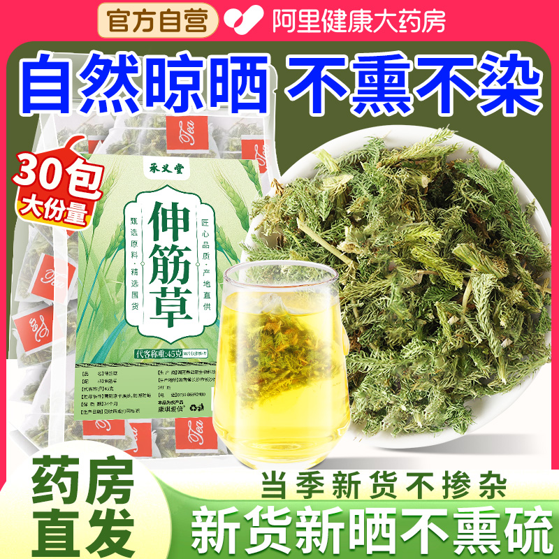 伸筋草茶包正品新货搭野生透骨草中葯材的功效与作用泡脚芥子远志
