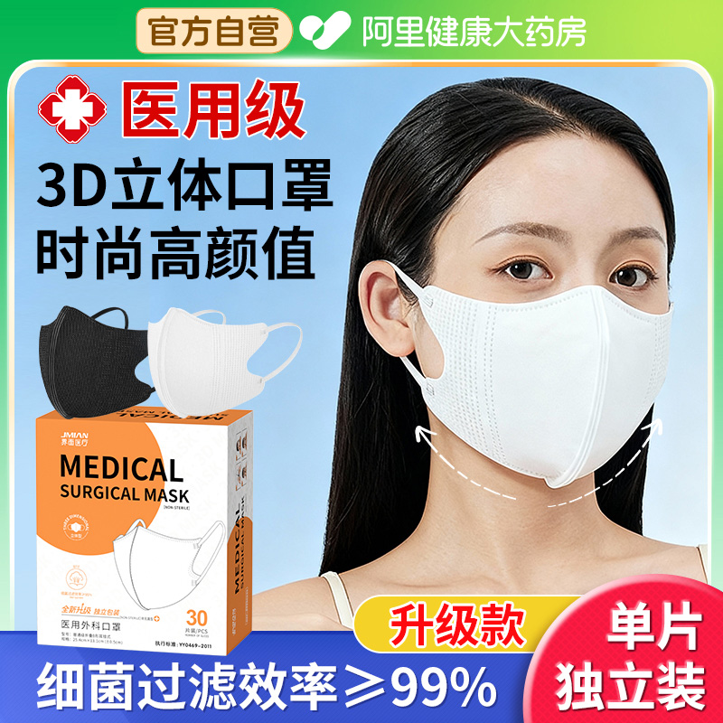 【药房正品】高颜值透气不勒耳