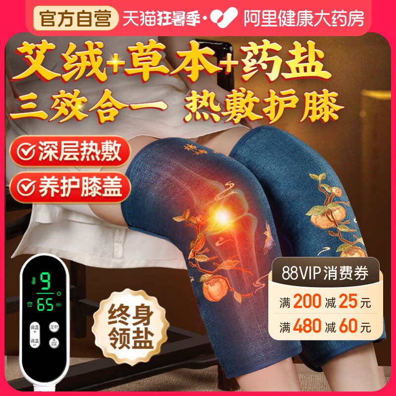 海盐热敷包膝盖粗盐电加热艾草中医理疗袋子家用电热护膝关节盐袋