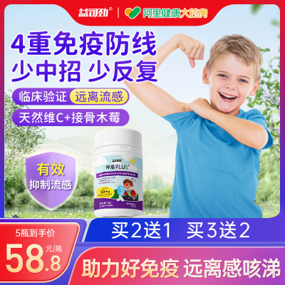接骨木莓儿童复合维生素C提高宝宝免疫力天然vc止咳嗽增强抵抗力