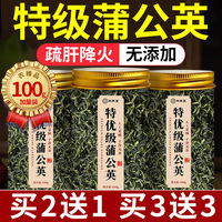 蒲公英茶正品特級(jí)野生中材藥蒲公英根葉整根泡水正品官方旗艦店