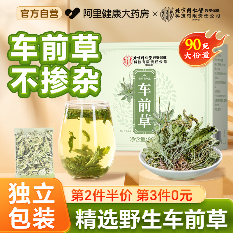 北京同仁堂车前草新鲜官方旗舰店