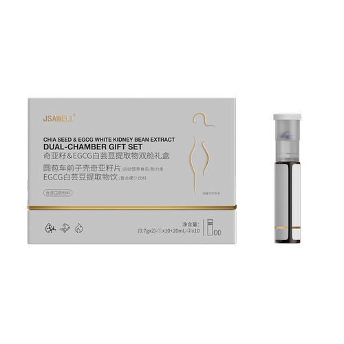 jsawell奇亚籽&EGCG白芸豆提取物双舱礼盒0.7*210+20ml燃脂豆代谢