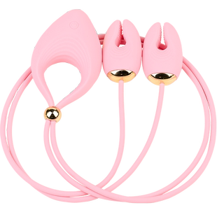 谜姬双铃铛乳夹调情神器双人齐爽情侣互动情趣胸部用品女用器具