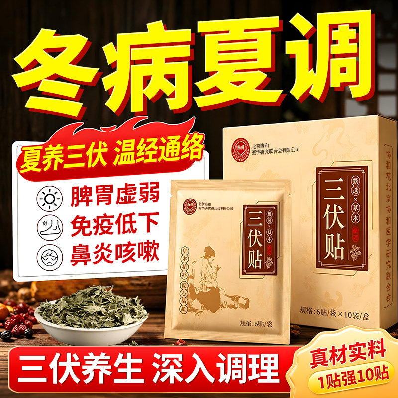 三伏贴祛湿祛寒排毒成人儿童穴位冬病夏治艾灸肚脐中医艾草空白贴