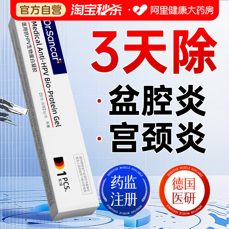 慢性盆腔炎医用妇科凝胶子宫内膜阴道宫颈炎积液小腹痛瘙痒专用