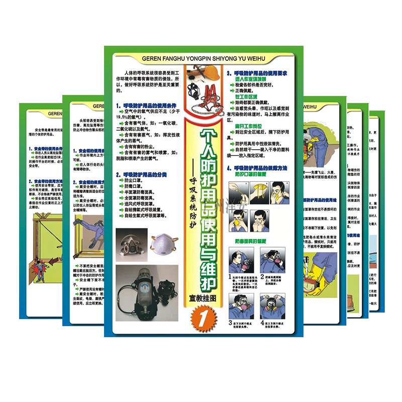安全生产月个人防护海报