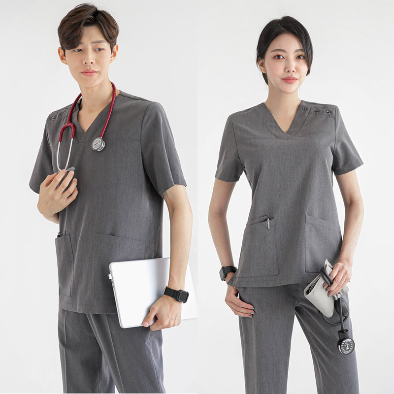 韩版手术服男女分体式牙科整形医院刷手服宠物医院隔离洗手衣套装