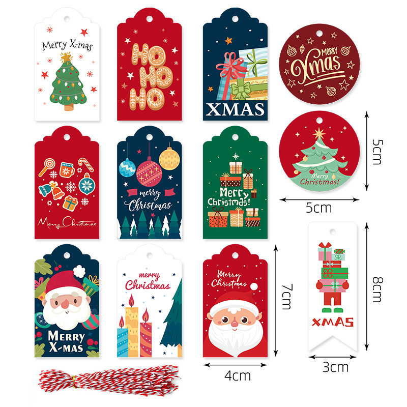 Christmas hang tags Festive gift decorations Christmas Tags
