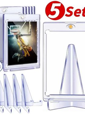 Magnetic Cards Holder Trading Card Support Set Arcylic Trian