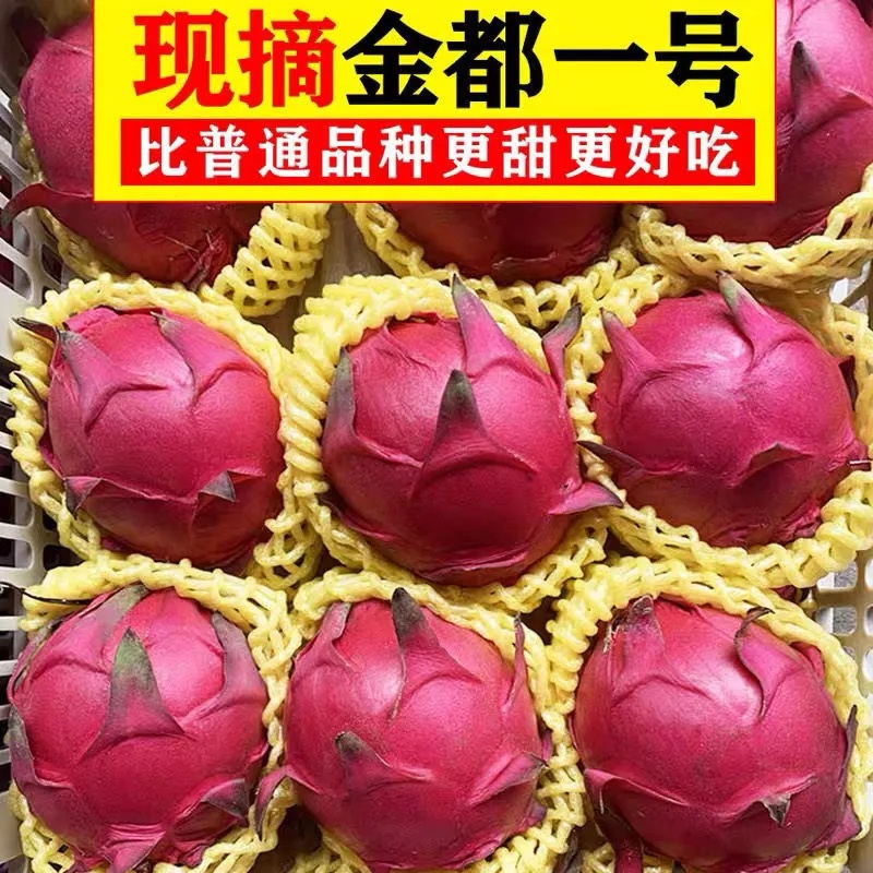 廣西火龍果紅心火龍果大果金都一號新鮮水果禮盒整箱5斤
