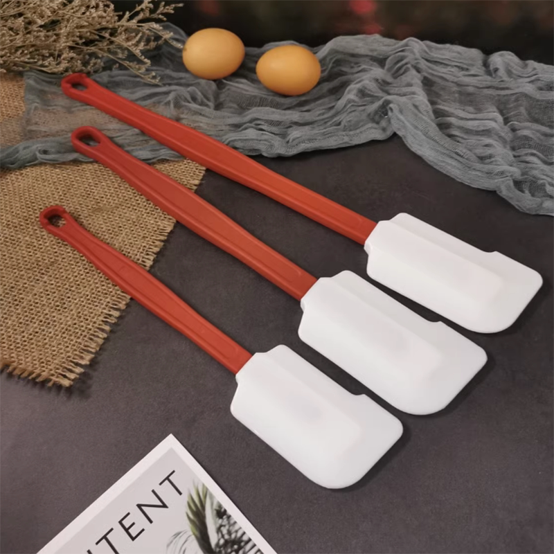 烘焙工具橡胶刮刀硅胶刮刀耐高温红色手柄刮蛋糕搅面糊搅拌刮刀