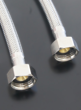 304不锈钢丝电镀编制软管4分防爆进水上水 混水阀配件卫浴恒温阀