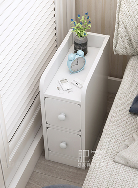 卧室出租房用个性创意时尚窄小床头柜小型窄边床边柜夹缝柜WW226