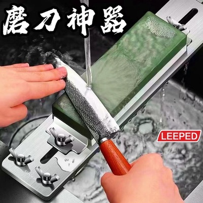 白刚玉双面磨刀石家用开刃厨师