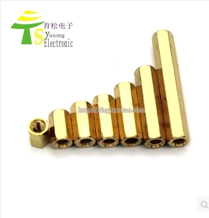 铜柱 铜柱m3 六角铜柱 铜柱m3 单头六角铜柱 铜柱螺丝 铜柱 空心