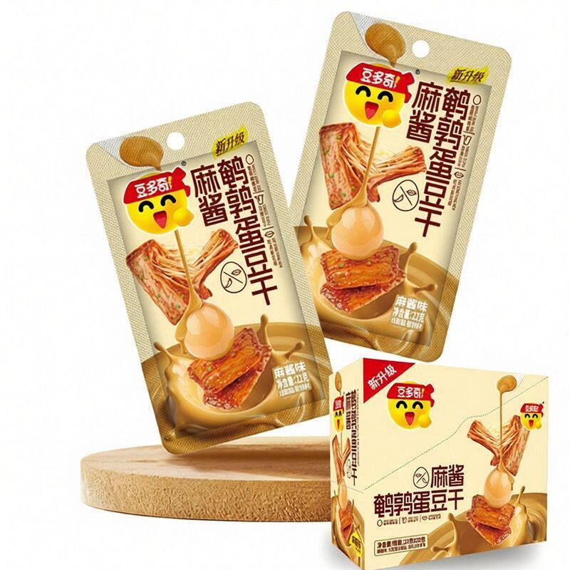 【3月新货】豆多奇鹌鹑蛋豆干素肉零食盒装整箱批发便宜商超同款