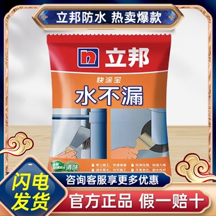 立邦水不漏堵漏王快干水泥速凝强力卫生间防水材料堵漏王灰色防水
