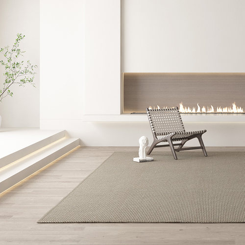 设计师地毯羊毛侘寂风客厅茶几垫