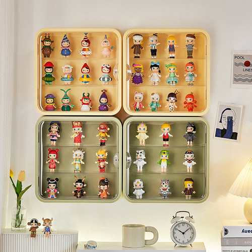 盲盒收纳展示架泡泡玛特盒子防尘