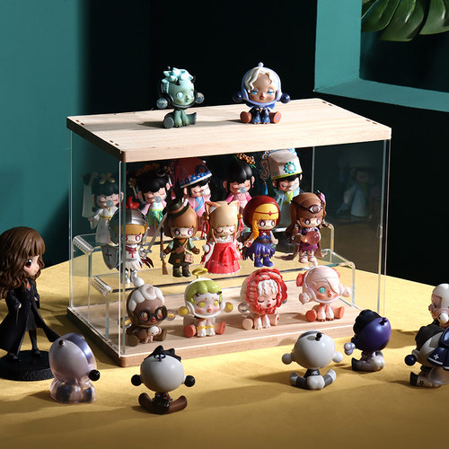 盲盒展示架收纳亚克力透明手办盒