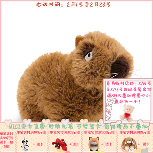 德国 NICI Basic Capybara  Green 水豚公仔 17/27/37cm