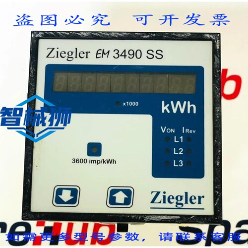 现货供应 ZIEGLER EM 3490 SS 数字电能表